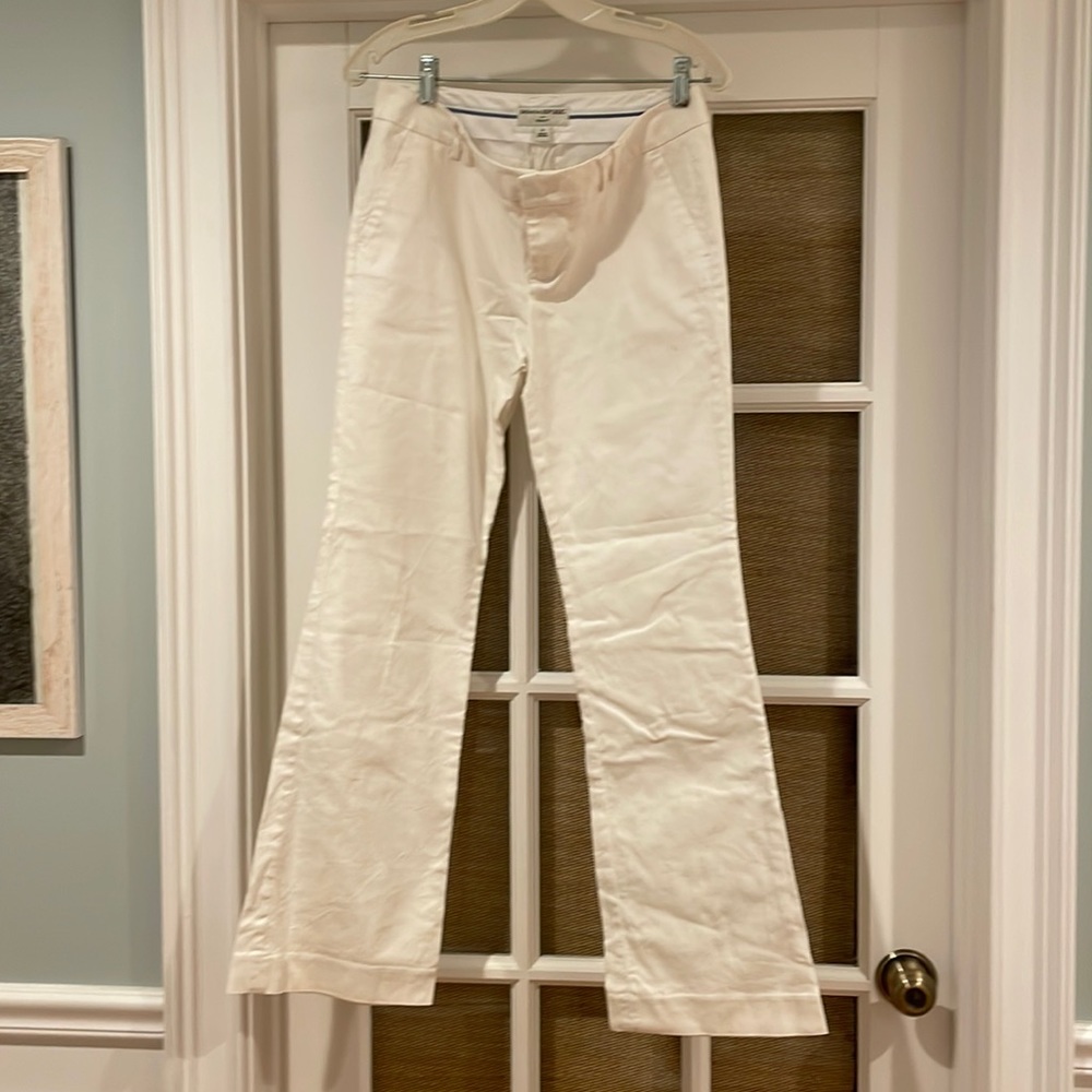 Banana Republic Boot Cut White Pants